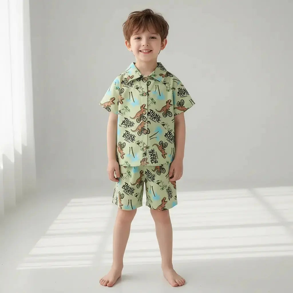 Boys Tropical Print Co-ord Set