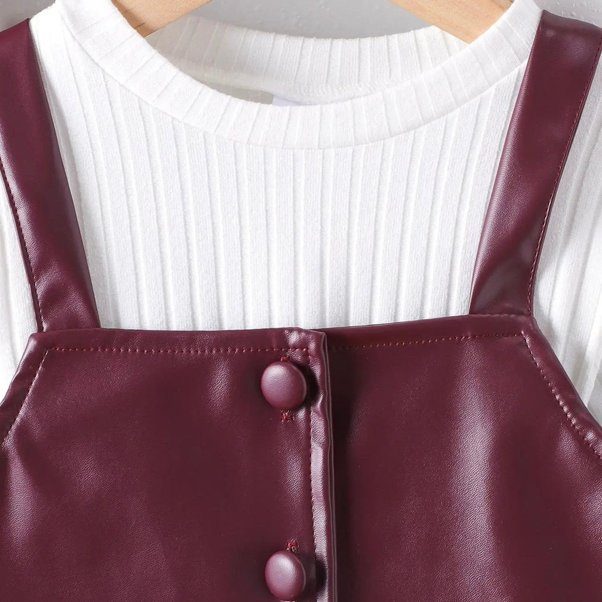 Girls 3-Piece Burgundy Luxe Set