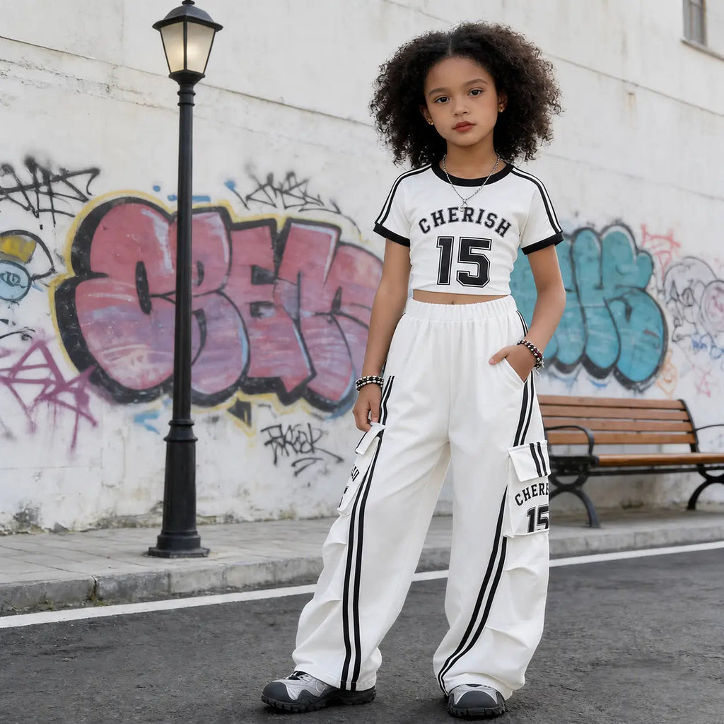 Girls Athleisure Cargo Co-Ord Set