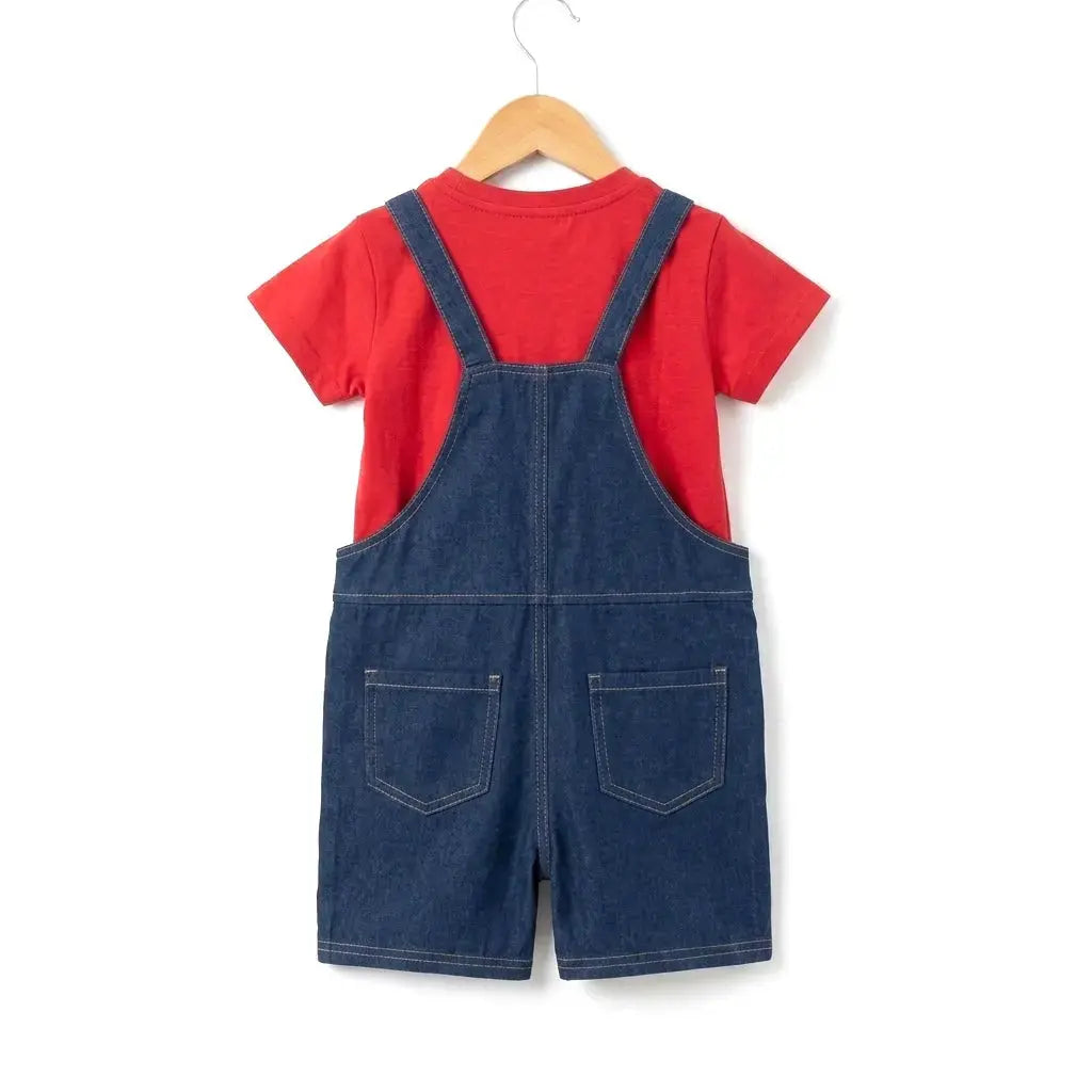 Boys 2-Piece Dungaree Set