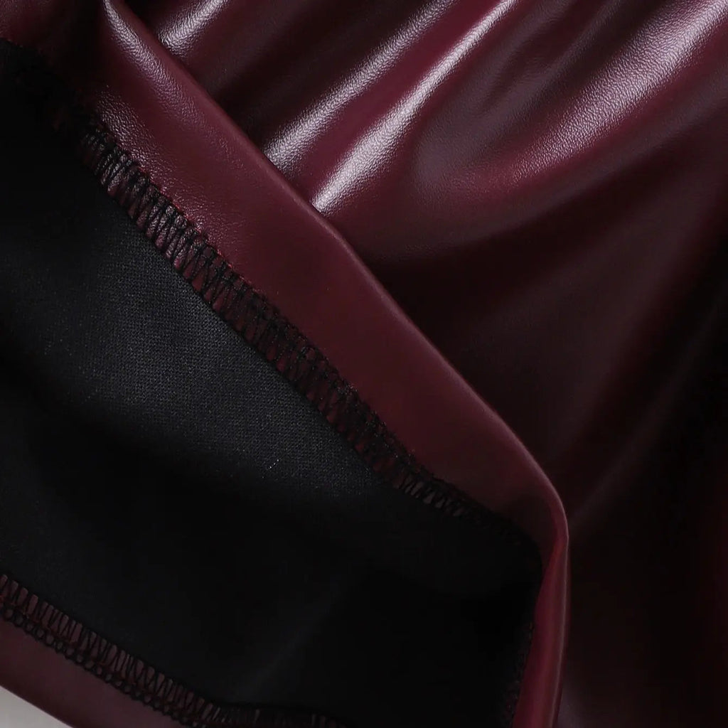 Girls 3-Piece Burgundy Luxe Set