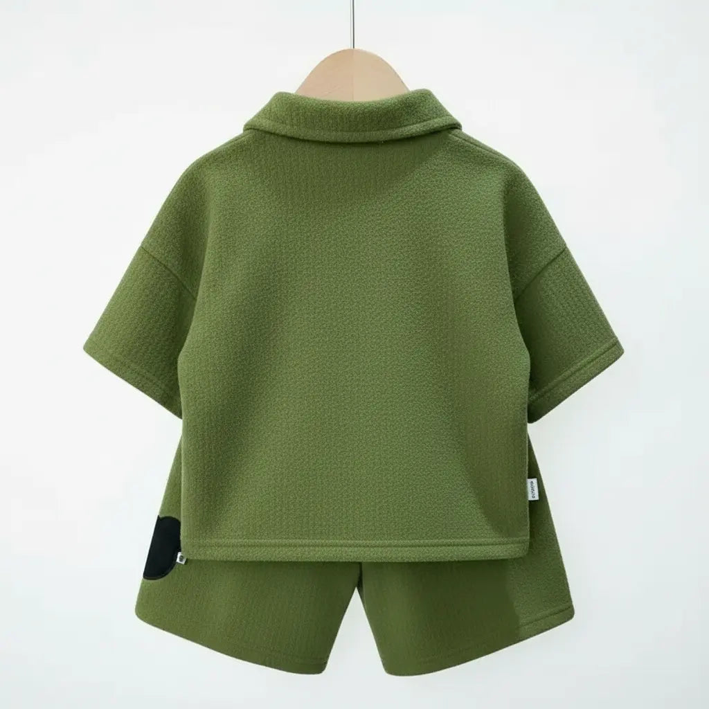 Boys Green Relaxed Fit Co-ord Set
