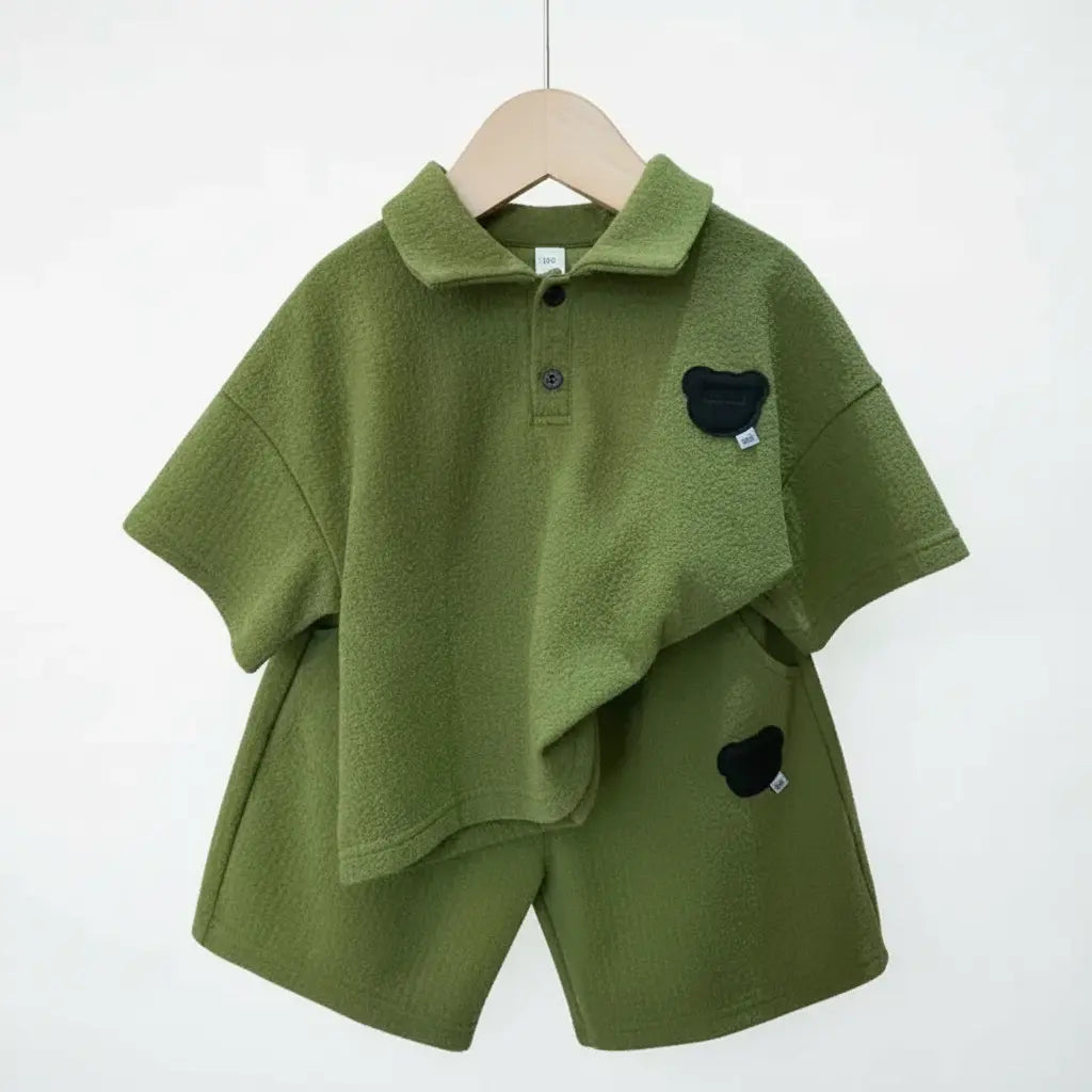 Boys Green Relaxed Fit Co-ord Set