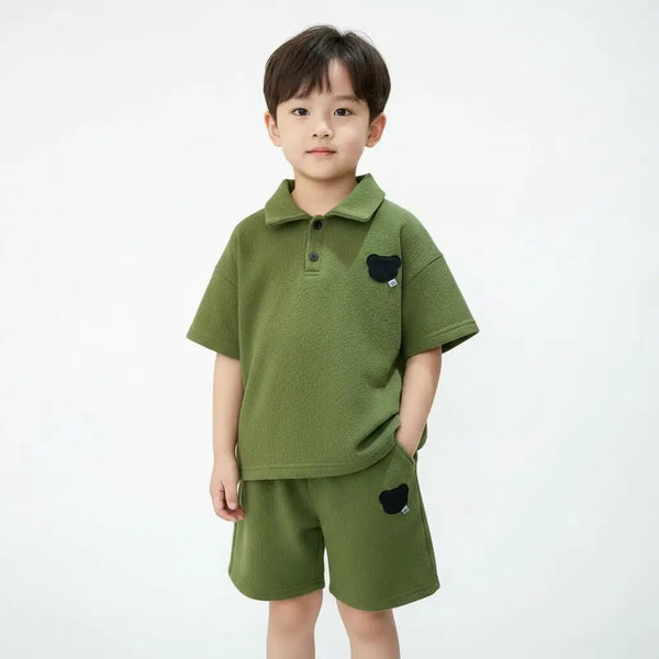 Boys Green Relaxed Fit Co-ord Set