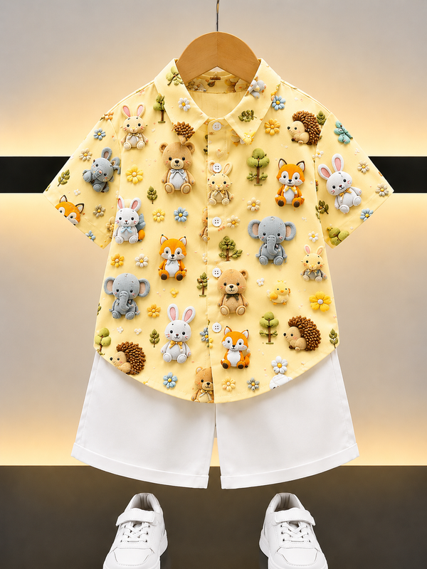 Cute Safari Boys Summer Outfit