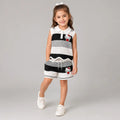 Girls Paris Stripe Bow Co-ord Set