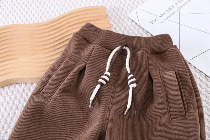 Boys Winter Brown Set With Muffler 3 Pcs Set