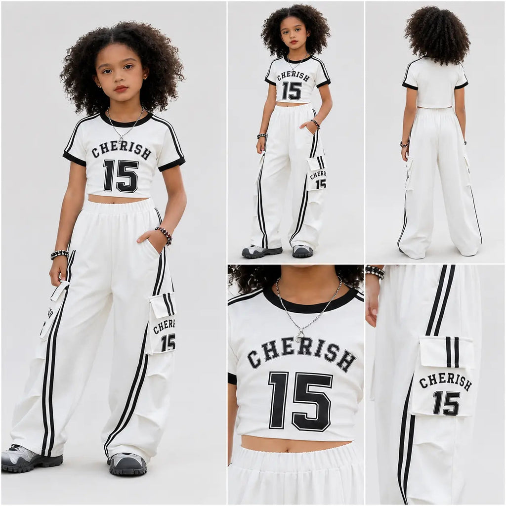 Girls Athleisure Cargo Co-Ord Set