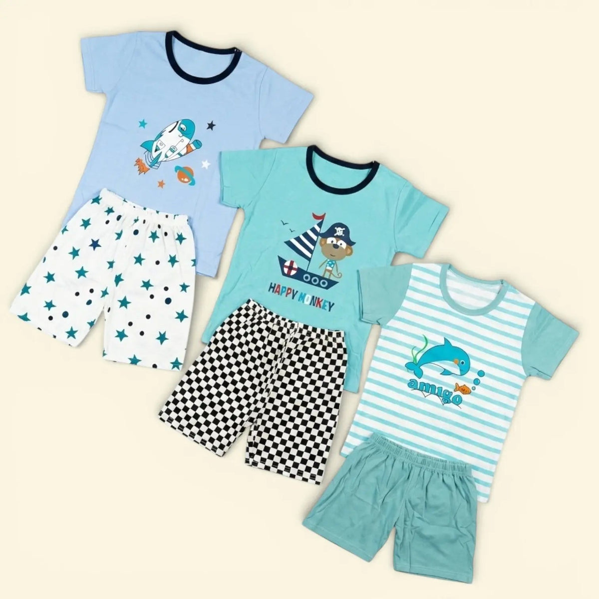 Boys Pack of 3 Summer Set