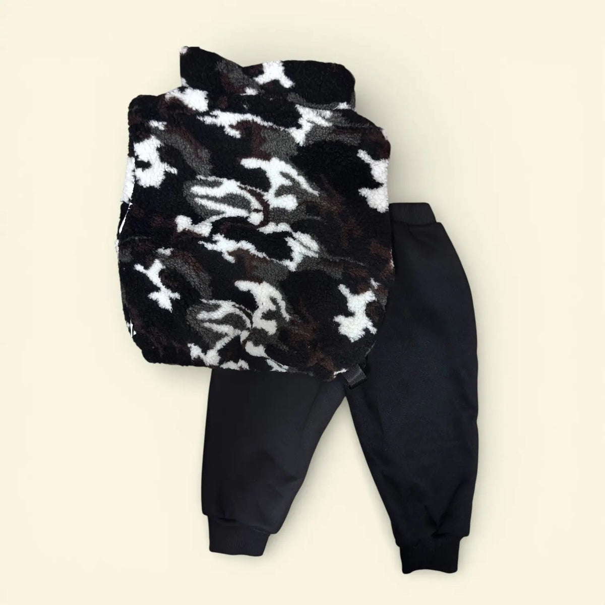 Boys Camouflage Vest And Joggers