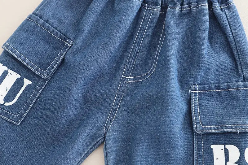 Boys Blue Denim Co-ord Set