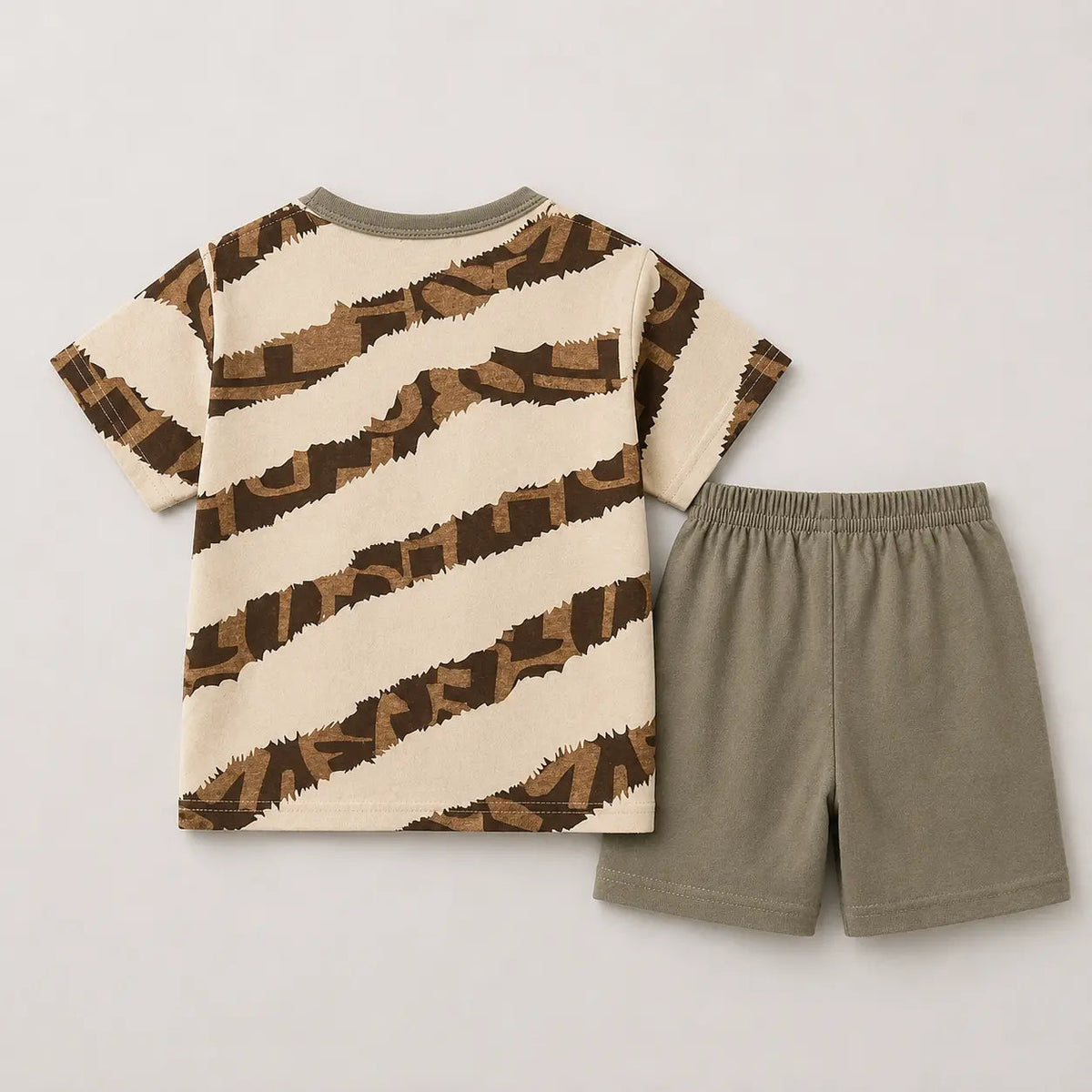 Boys Printed T-Shirt With Shorts