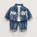Boys 3-Piece Designer Blue Set