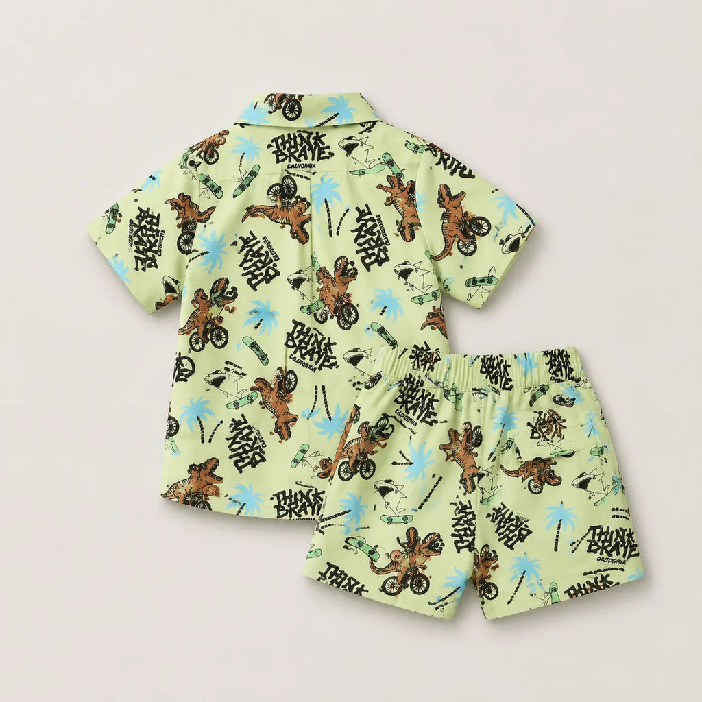 Boys Tropical Print Co-ord Set