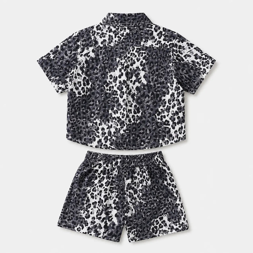 Boys Leopard Print 3 Pcs Set