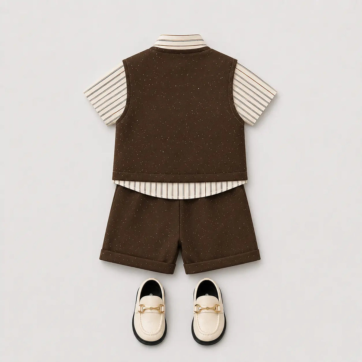 Stardust Scribble 3-Piece Brown Co-Ord Set