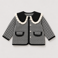 Girls Designer Spread Collar Coat