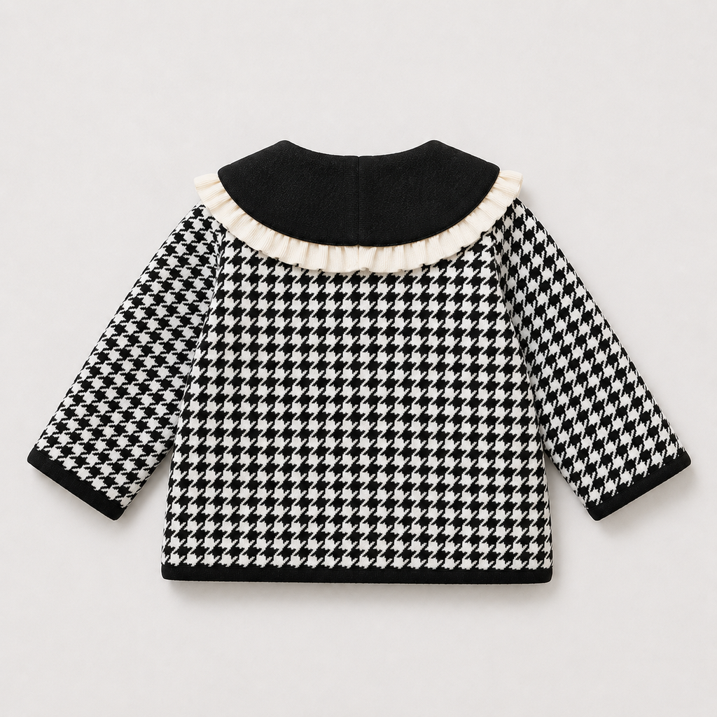 Girls Designer Spread Collar Coat