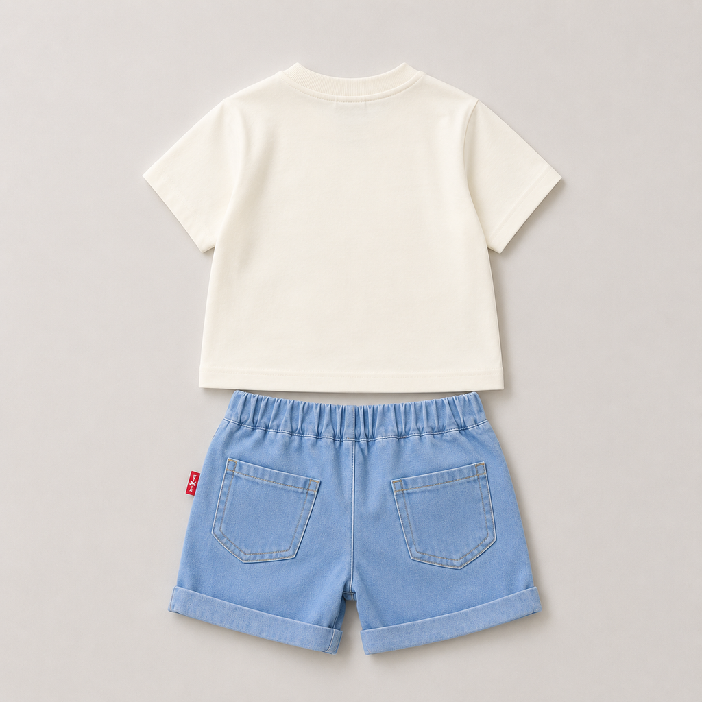 Boys Printed Dino T-shirt And Shorts