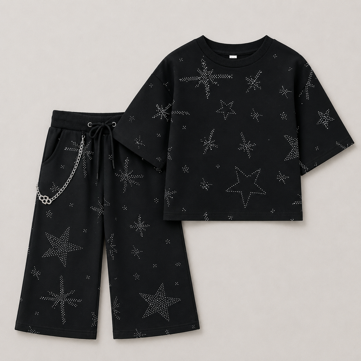 Boys Starry Designer Relaxed Fit Co-ord Set