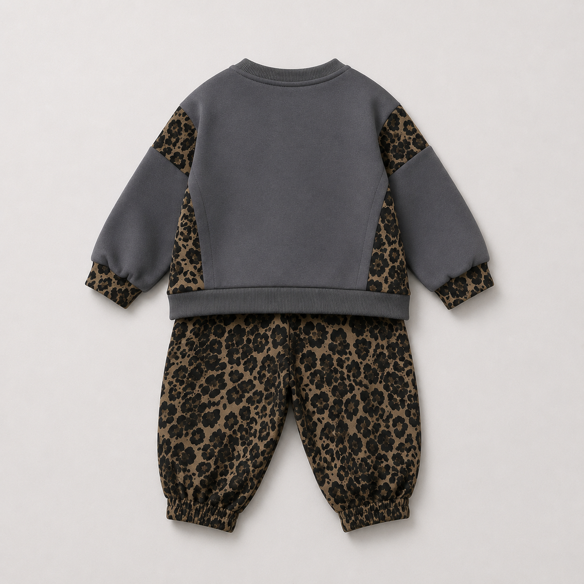 Boys Grey Sweatshirt And Jogger 2 Pcs Set