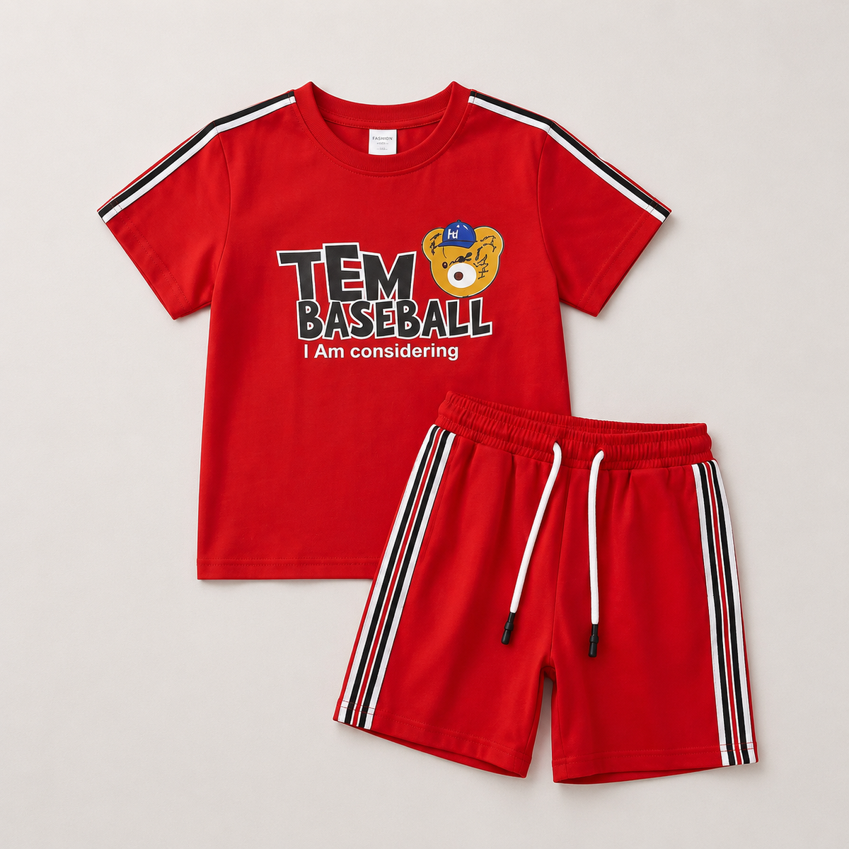 Boys Typography Sports Wear Set