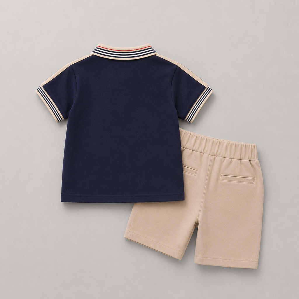 Boys Polo T-shirt And Shorts Set