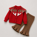 Girls Spread Collar Designer Top And Plazzo 2 Pcs Set
