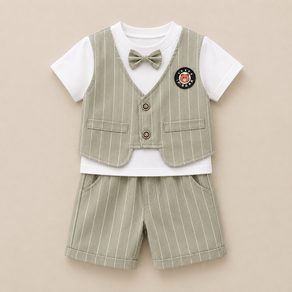Boys Formal-Casual Vest Co-Ord Set