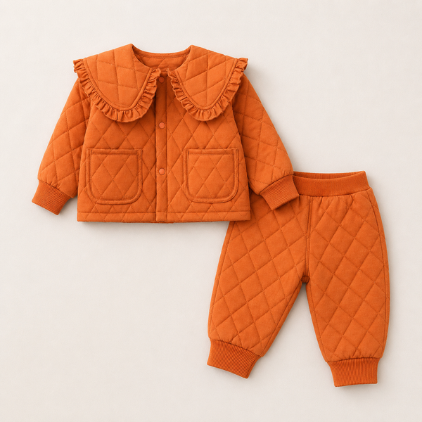 Girls Cozy Quilted Co-ord Set
