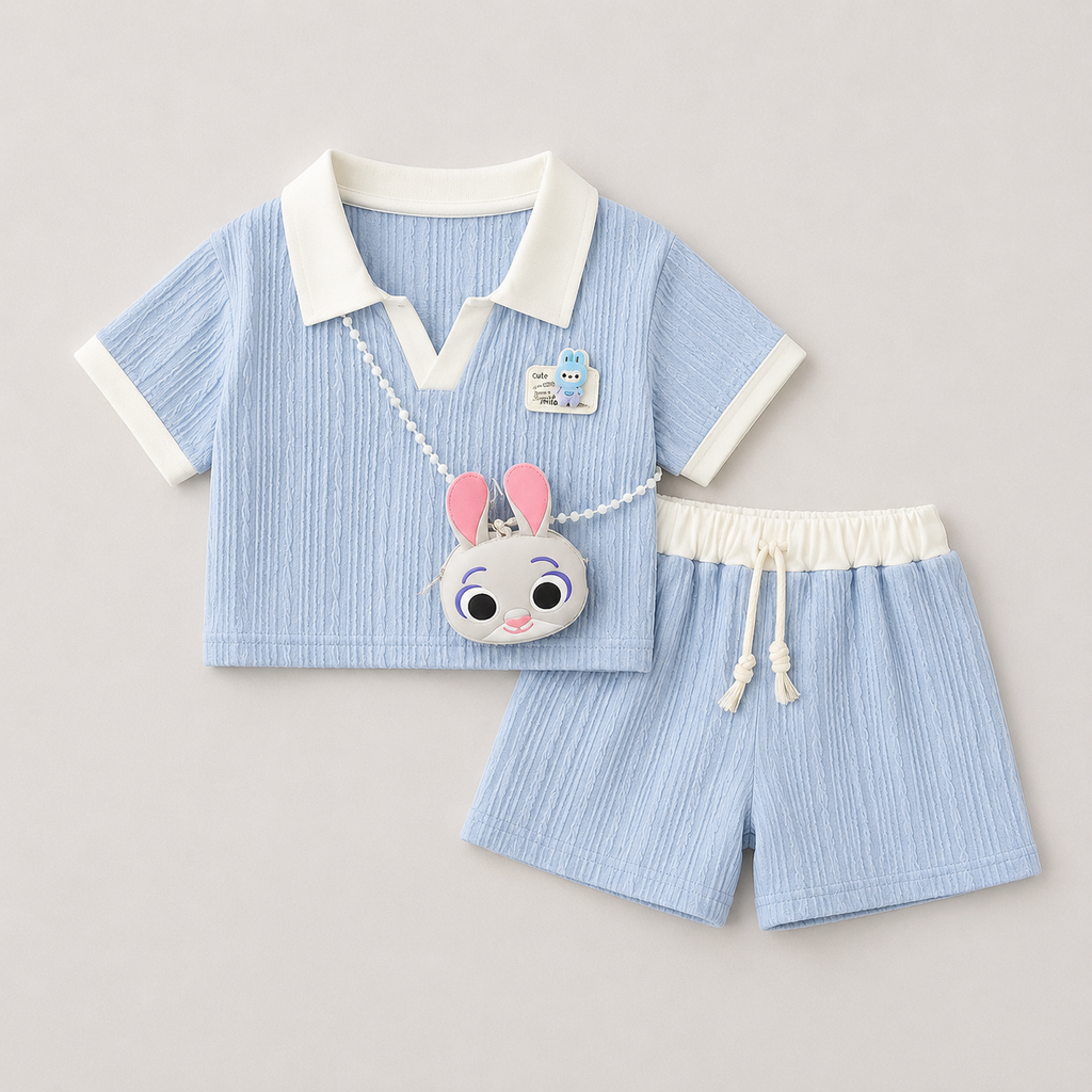 Girls Summer Blue Co-ord Set