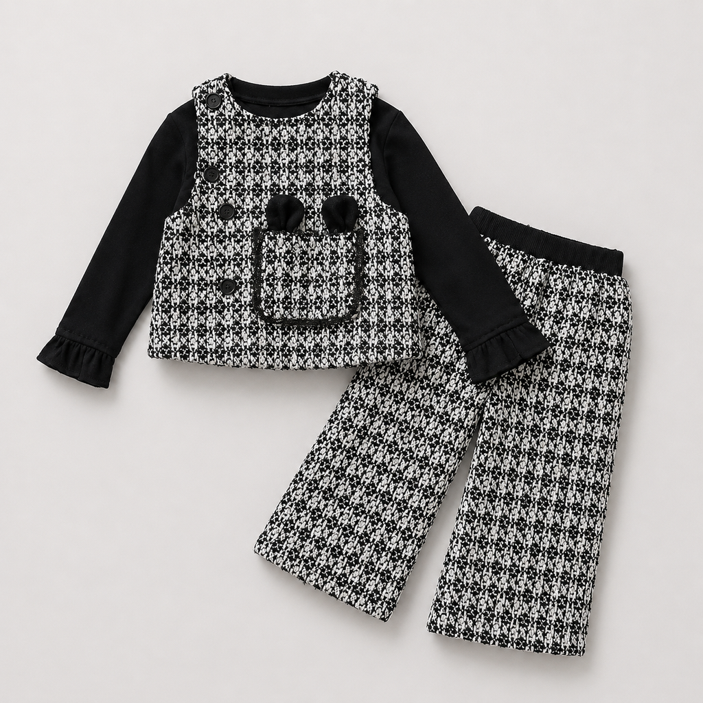 Girls Chic 3 Piece Tweed Set