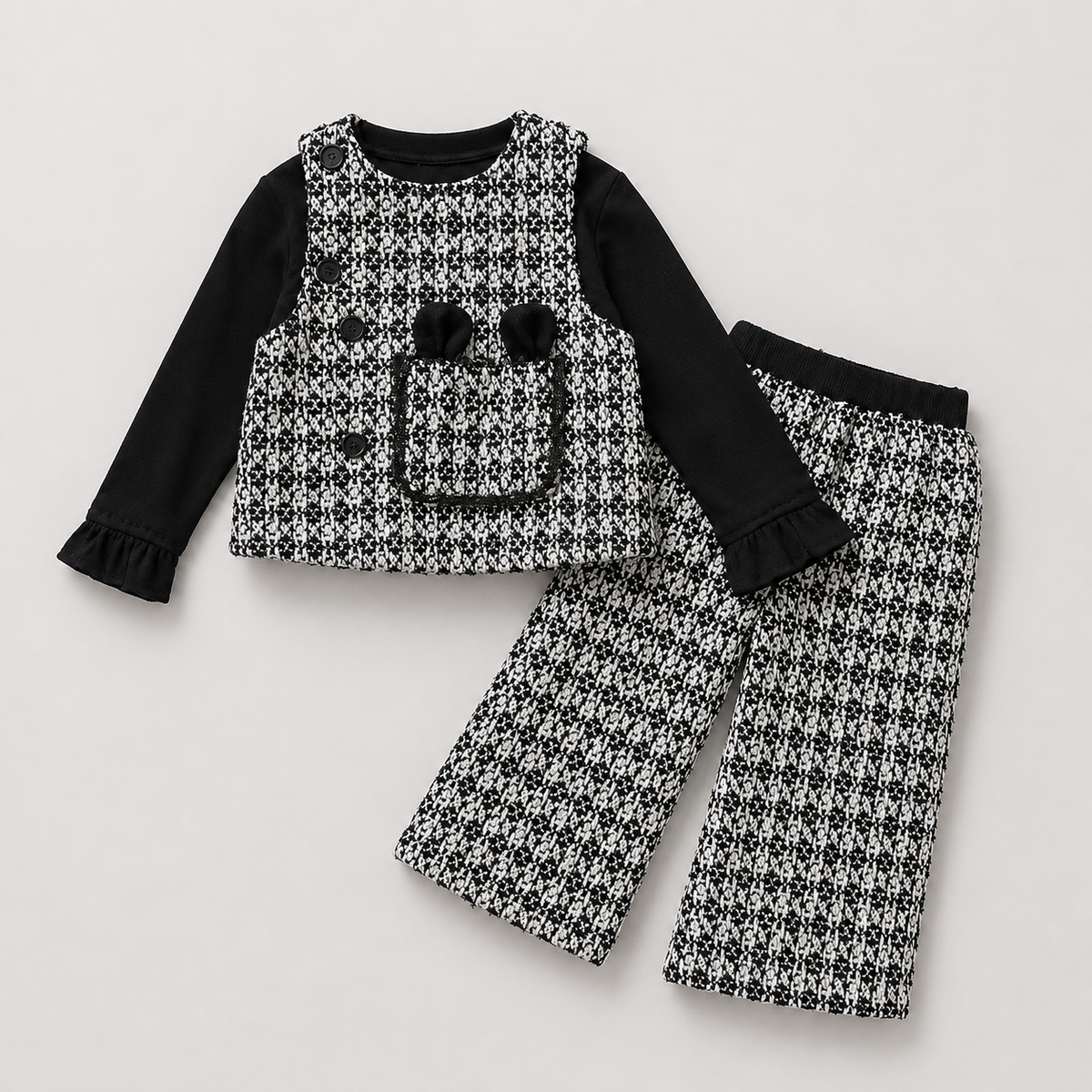 Girls Chic 3 Piece Tweed Set