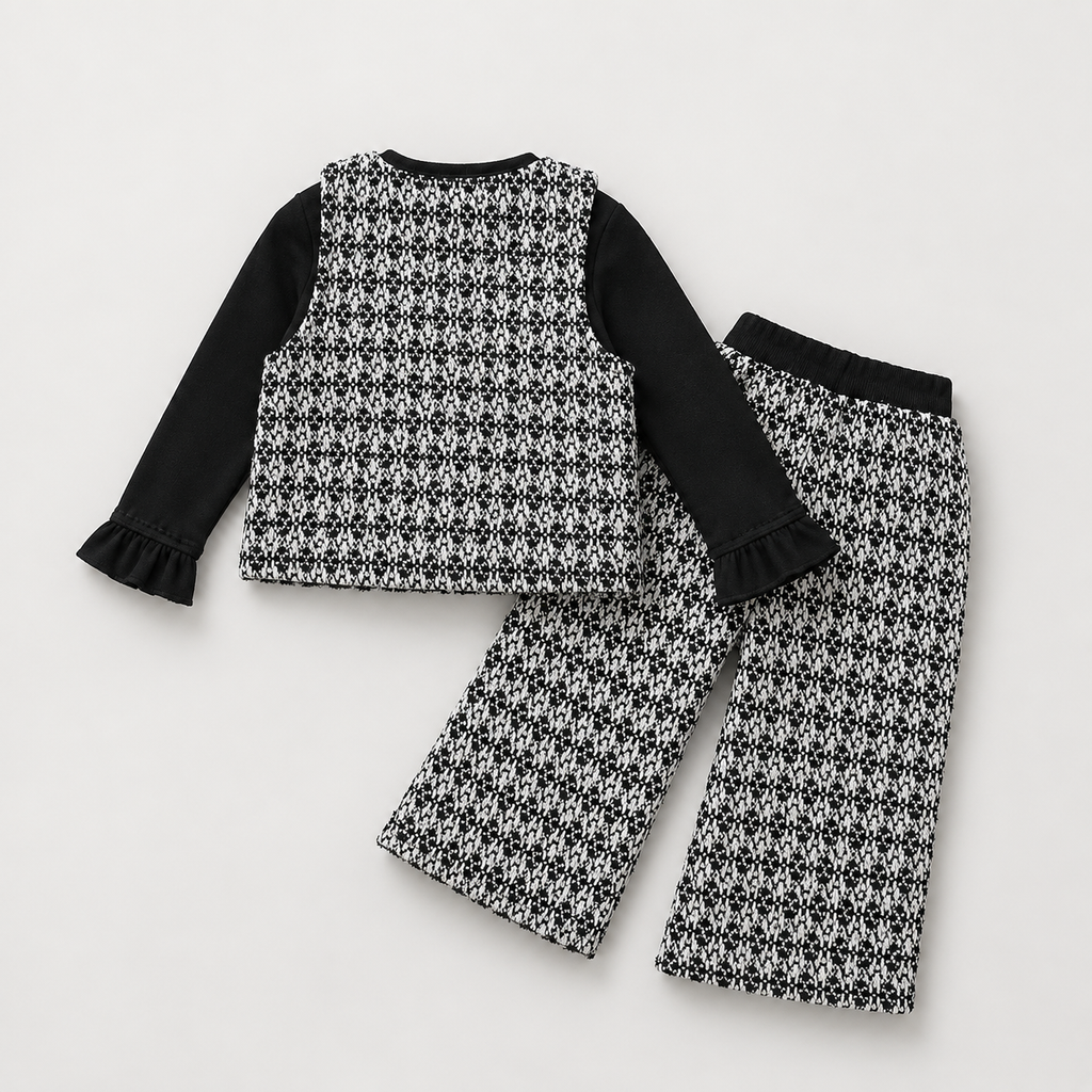 Girls Chic 3 Piece Tweed Set
