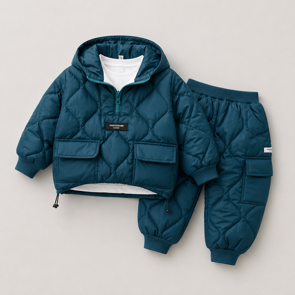 Boys Quilted-Fleece Winter Co-ord Set