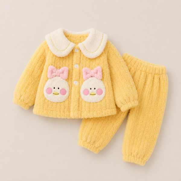Girls Winter Top And Pyjama Set
