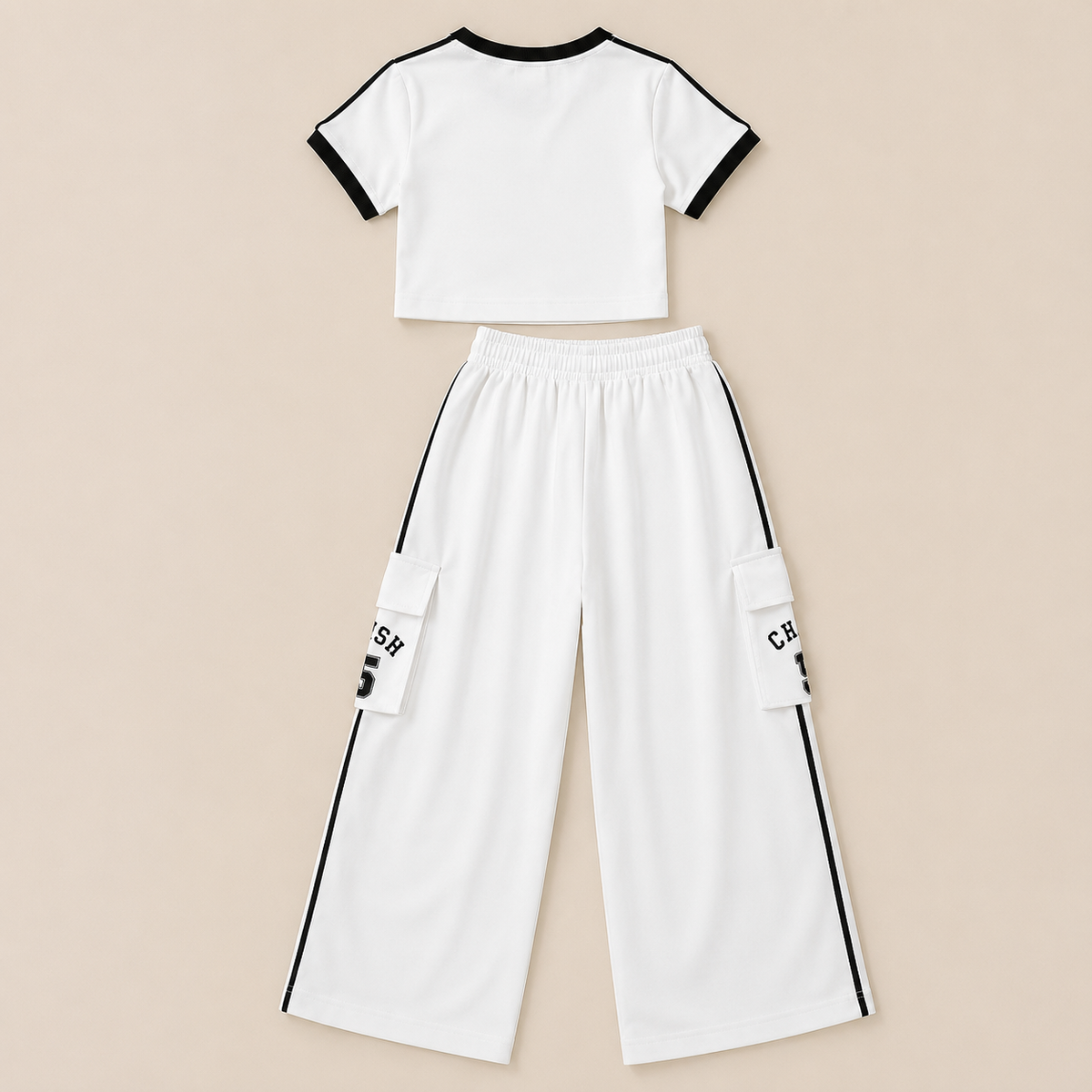 Girls Athleisure Cargo Co-Ord Set