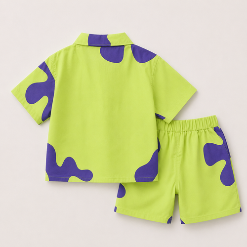 Boys Color-Print Co-ord Set